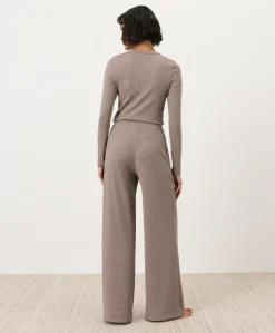 Organic Dream Rib Wide Leg Lounge Pant